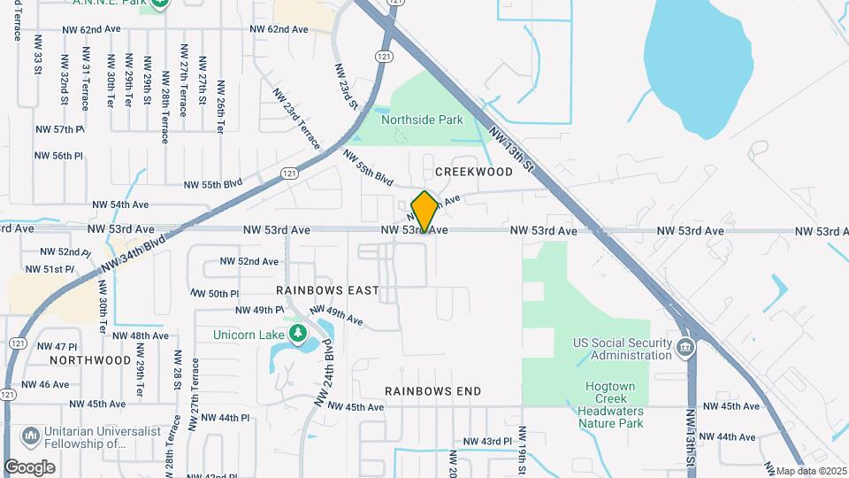 2114 NW 52nd Pl Map and Location Details