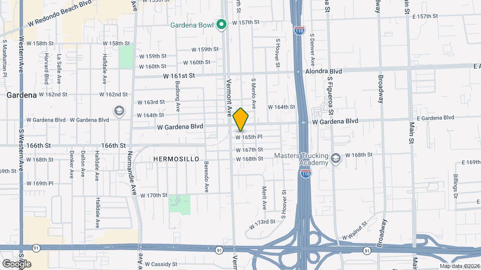 835 W 165th Pl Map and Location Details