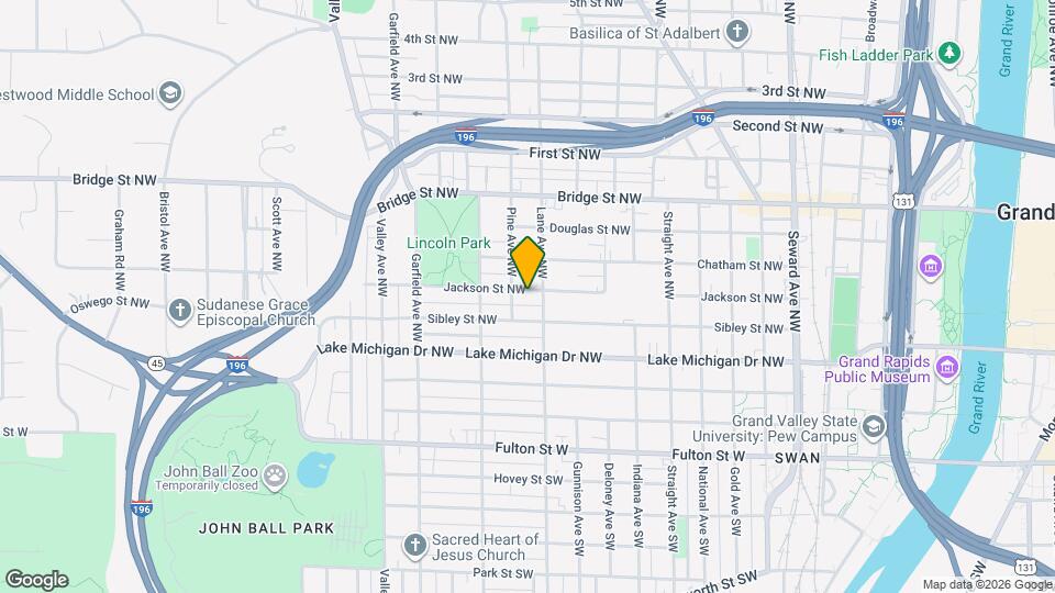 1012 Jackson St NW Map and Location Details