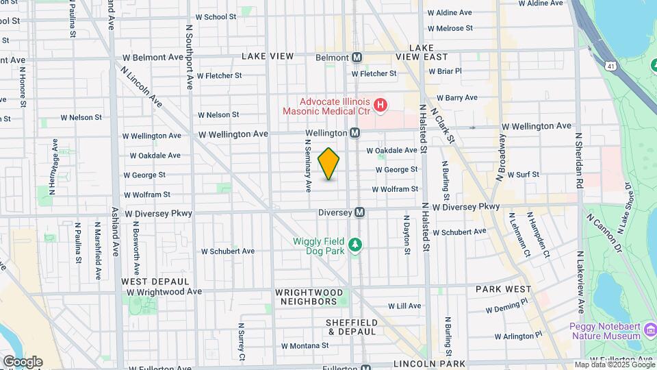 1028 W Wolfram St Mapa y Detalles de la Ubicación
