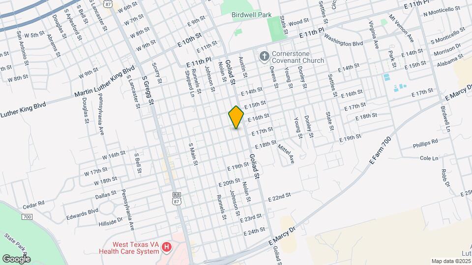 1606 Nolan St Map and Location Details