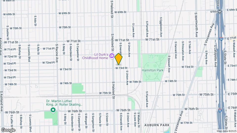 7250 S Emerald Ave Map and Location Details