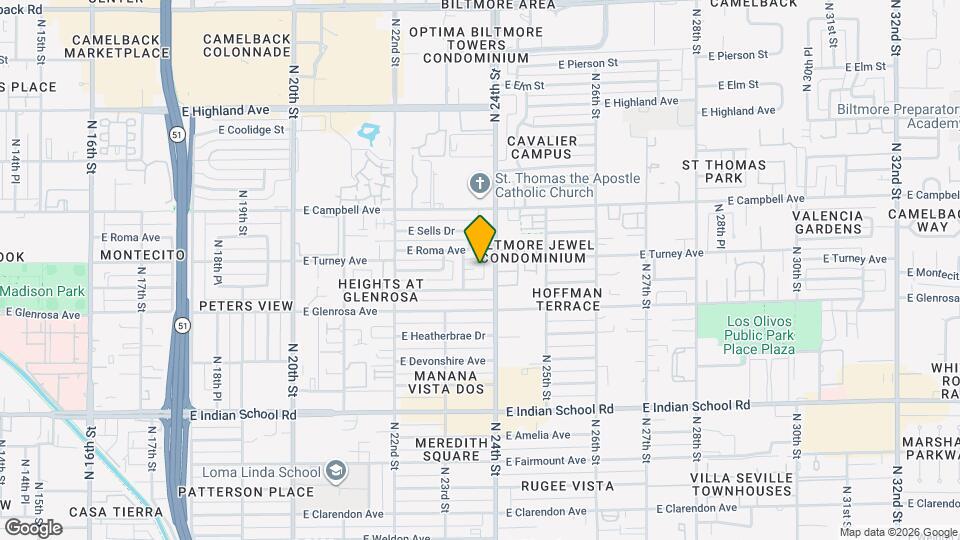 2340 E Turney Ave Map and Location Details
