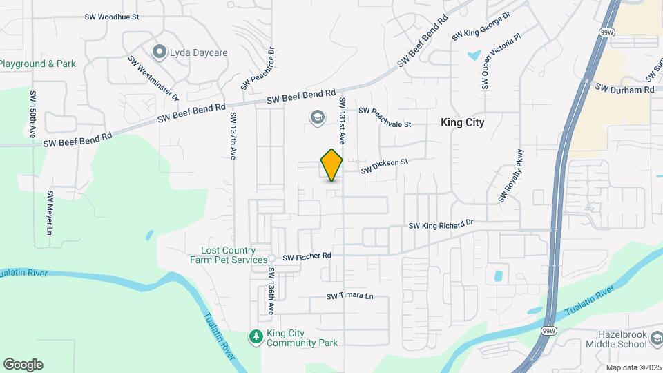 13227 SW Maxfield Ln Map and Location Details