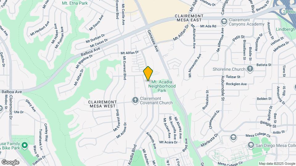 3932 Mt Acadia Blvd Map and Location Details