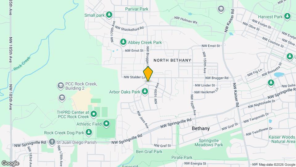 16615 NW Rossetta St Map and Location Details