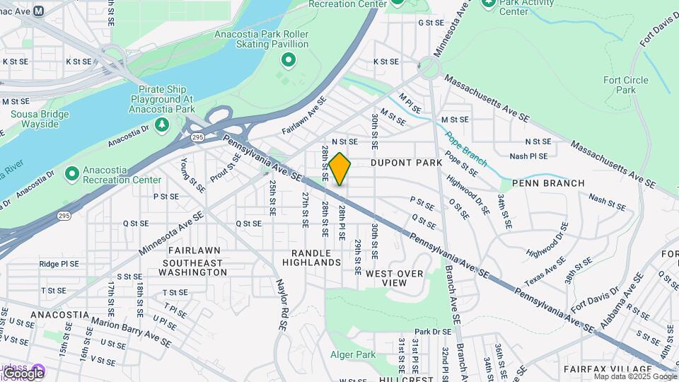 2820 Pennsylvania Ave SE Map and Location Details