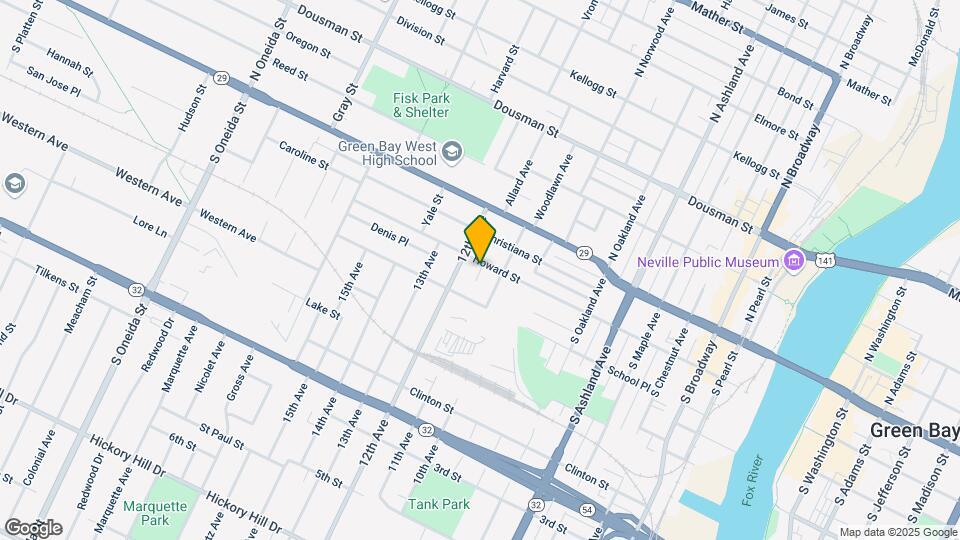 895 Howard St-Unit -B Map and Location Details