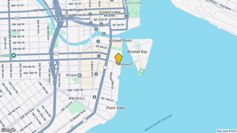 801 Brickell Bay Dr, Unit 1970 Map and Location Details