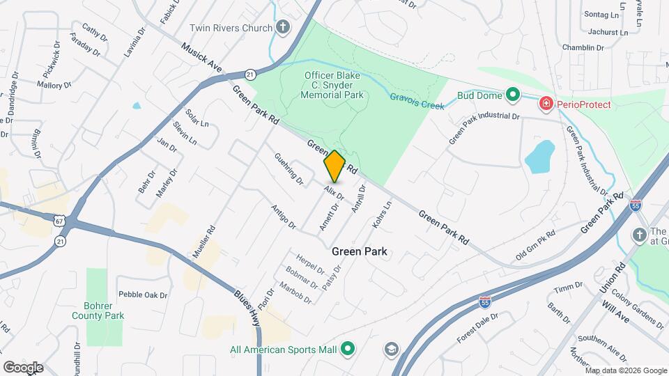 9531 Alix Dr Map and Location Details