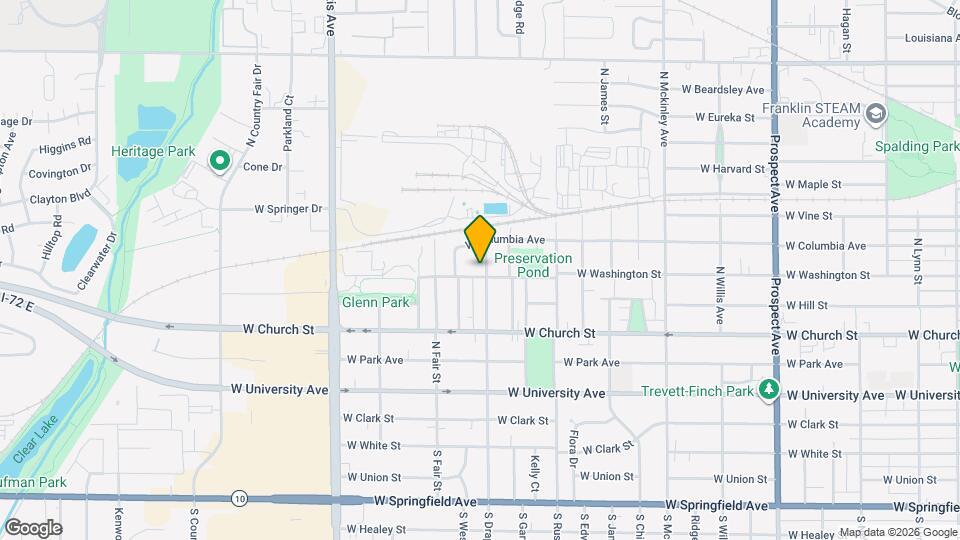 1502 W Washington St Map and Location Details