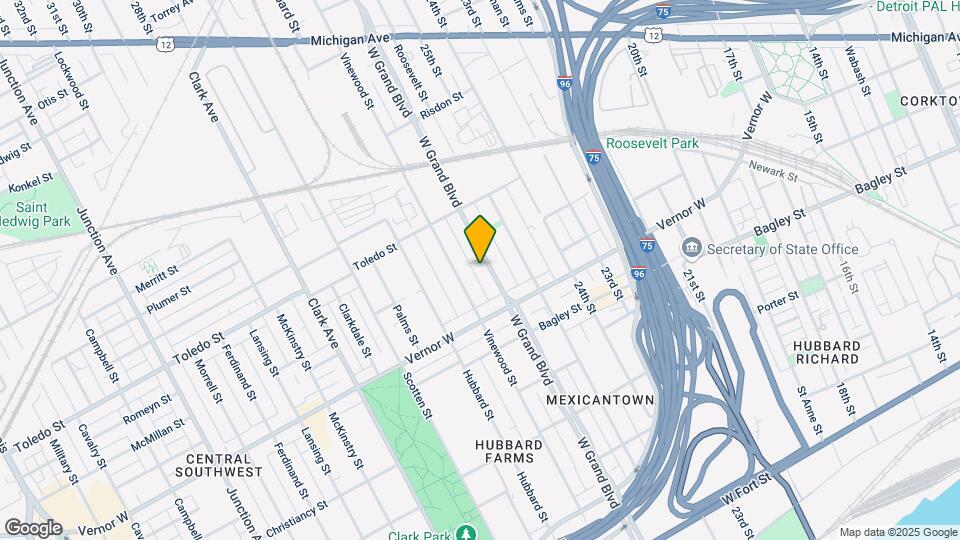 545 W Grand Blvd Map and Location Details