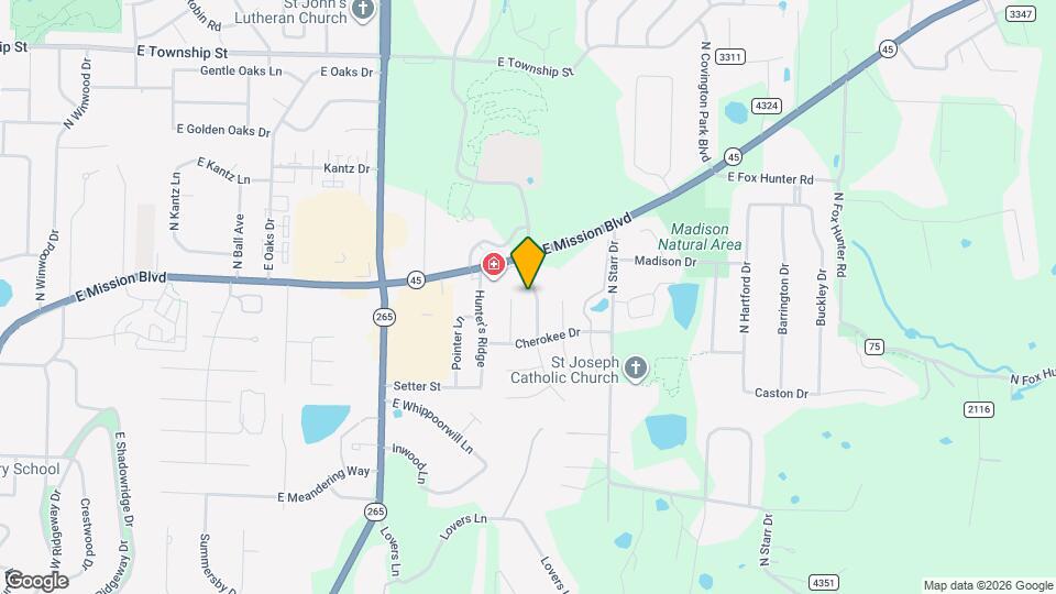 3761 N Whippoorwill Ct Map and Location Details