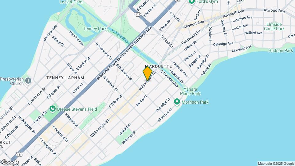 1427 Williamson St, Unit #2 Map and Location Details
