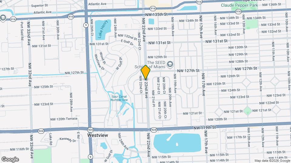 12586 NW 22nd Ave Map and Location Details