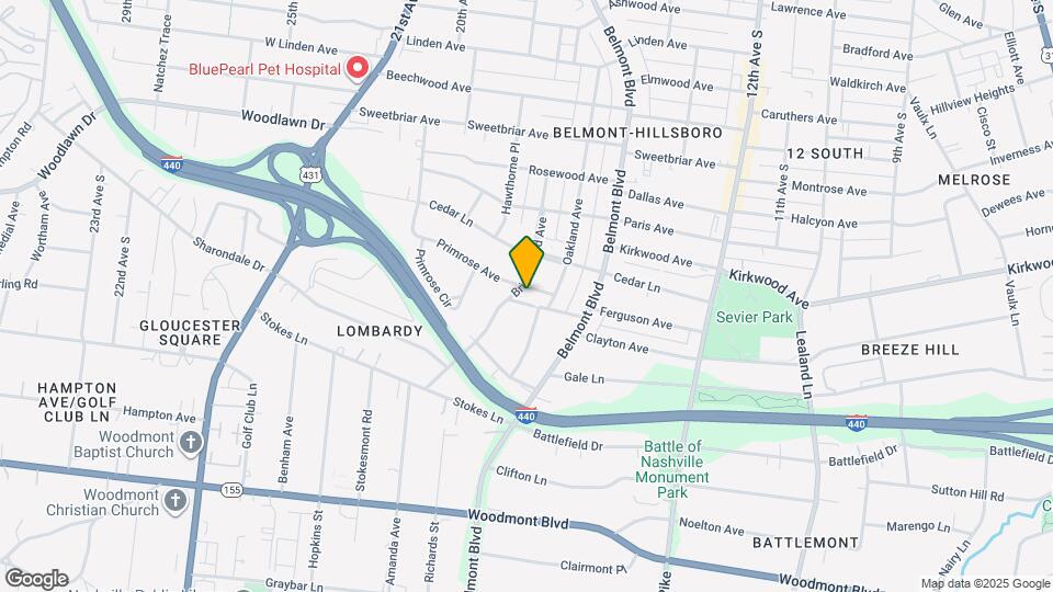 1711 Primrose Ave, Unit 2036 Map and Location Details