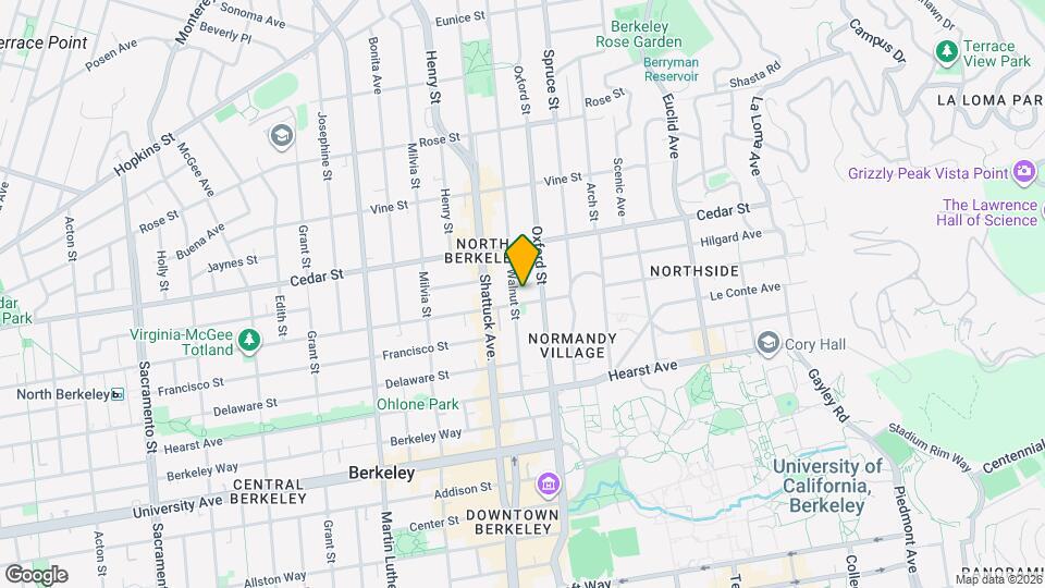 1641 Walnut St Map and Location Details