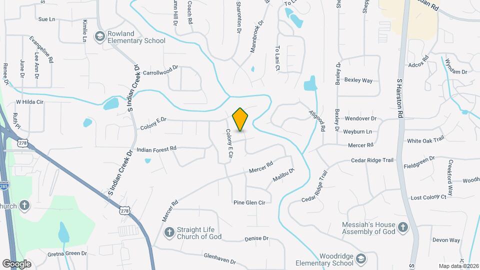 1406 High Meadow Dr Map and Location Details