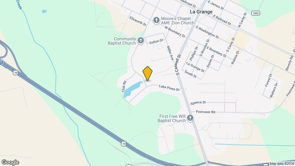 314 Lake Pines Dr Map and Location Details