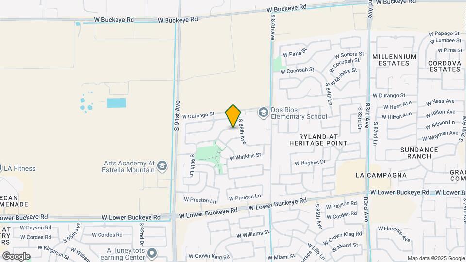 8821 W Hilton Ave Map and Location Details