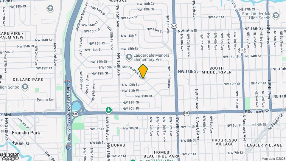 1203 Chateau Park Dr Map and Location Details