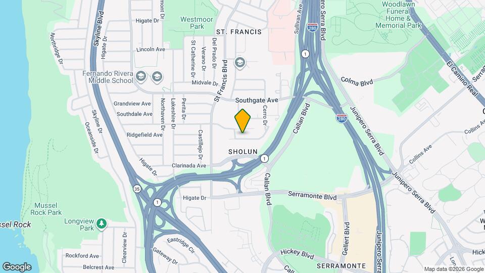 318 Cerro Dr Map and Location Details