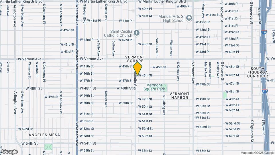 4606 S Normandie Ave, Unit Bottom 2 Map and Location Details