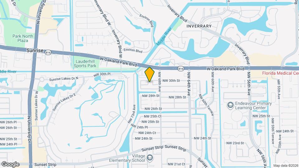 2960 NW 68th Way Map and Location Details