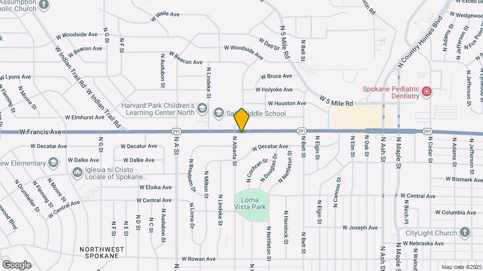 2531 W Francis Ave Map and Location Details