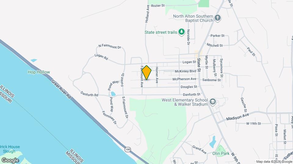 1115 McPherson Ave Map and Location Details