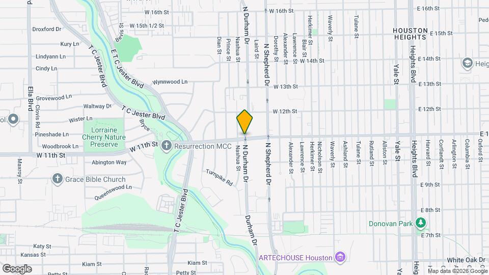 1111 N Durham Dr Map and Location Details