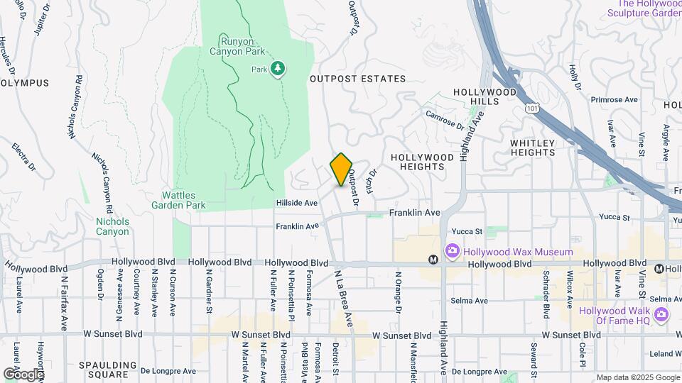 1848 El Cerrito Pl Map and Location Details