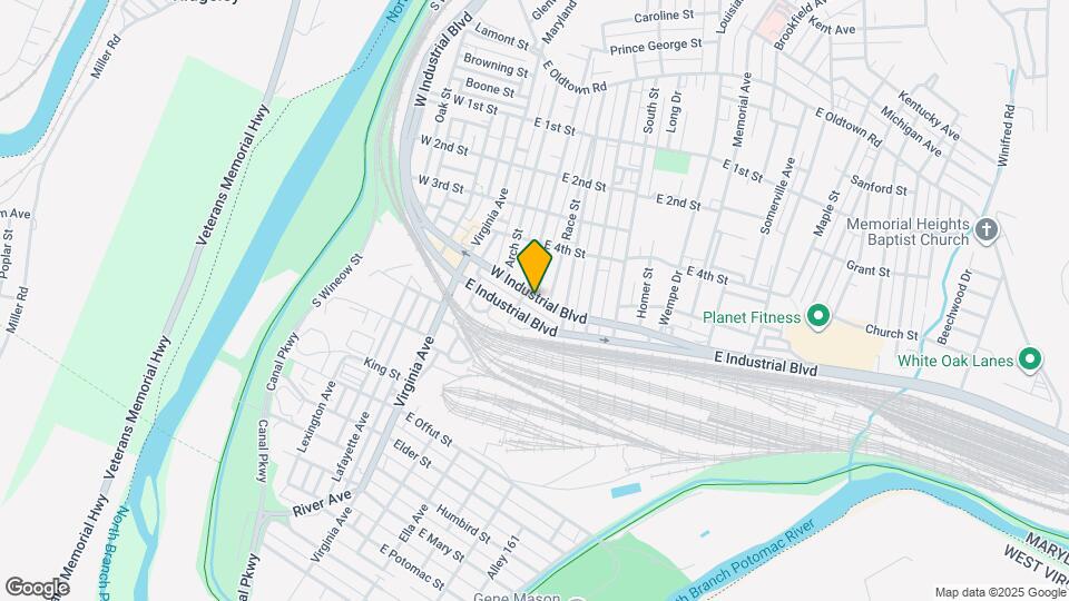 207 W Industrial Blvd Map and Location Details