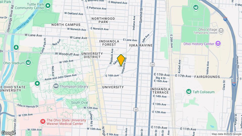 1919 Indianola Ave Mapa y Detalles de la Ubicación