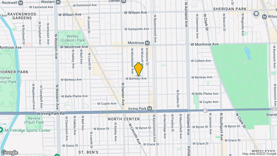 1902 W Berteau Ave Map and Location Details