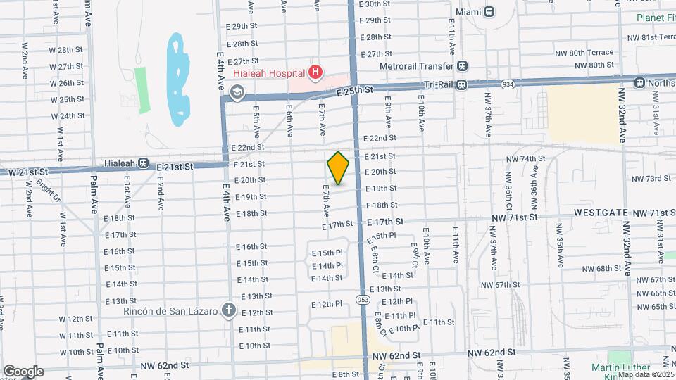 731 E 19th St Map and Location Details