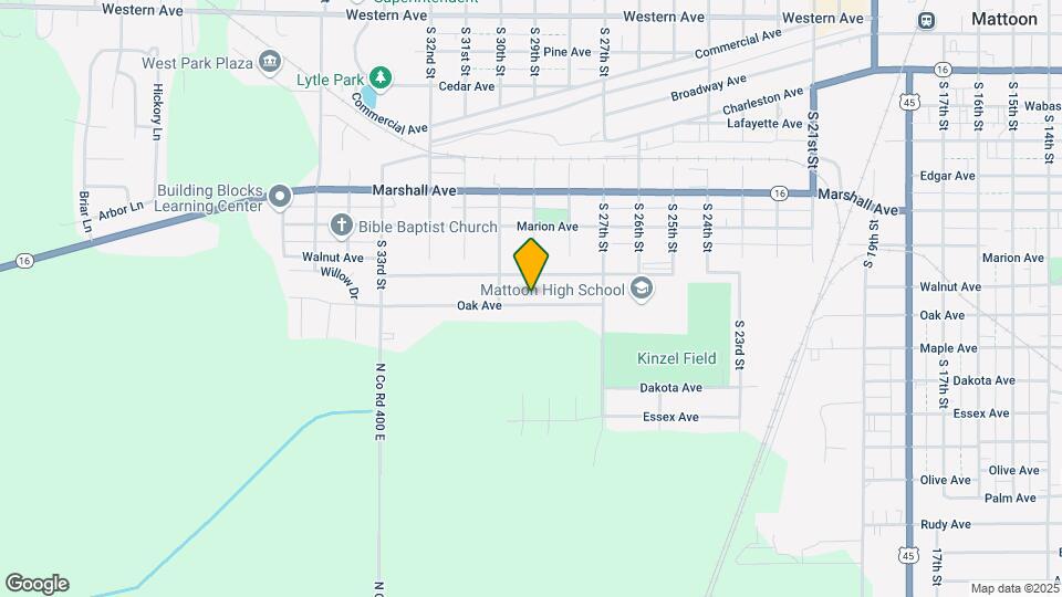2900 Oak Ave Map and Location Details