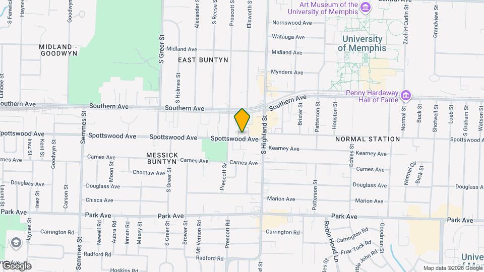 3438 Spottswood Ave Map and Location Details