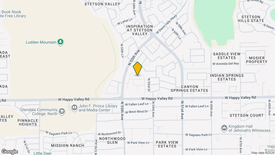 5404 W Desert Hollow Dr Mapa y Detalles de la Ubicación