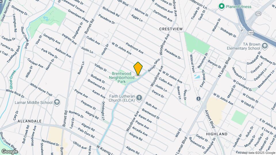 1501 Justin Ln Map and Location Details