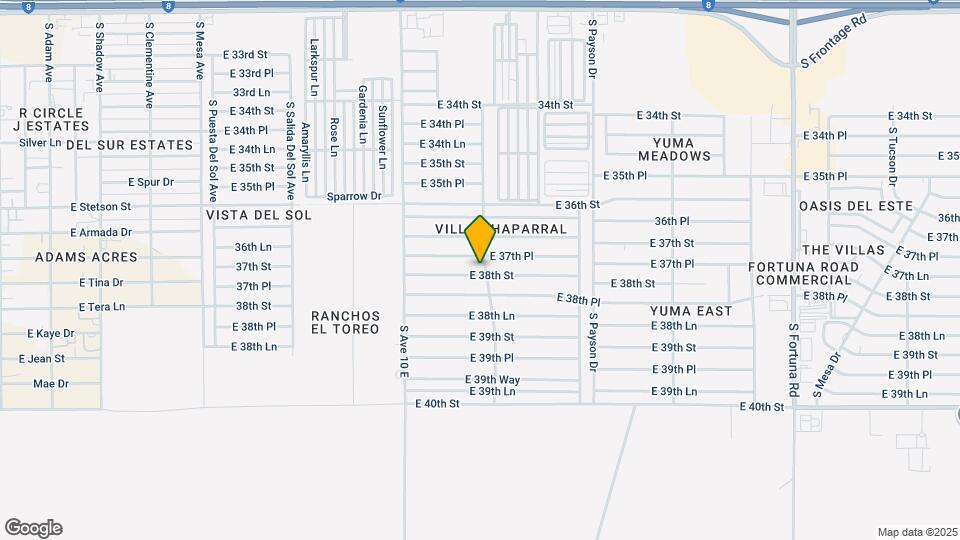 10254 E 38th St Mapa y Detalles de la Ubicación