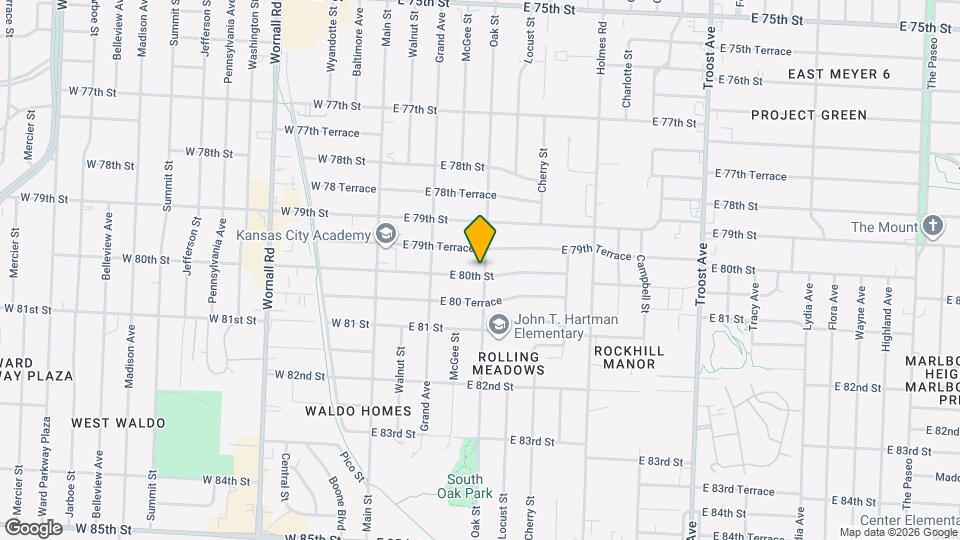 7944 Oak St Map and Location Details