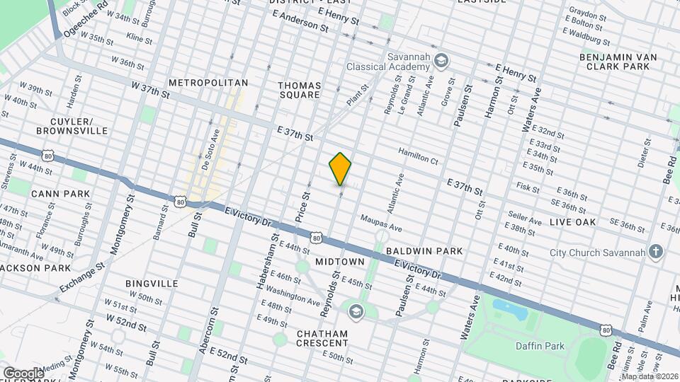 2311 E Broad St Map and Location Details