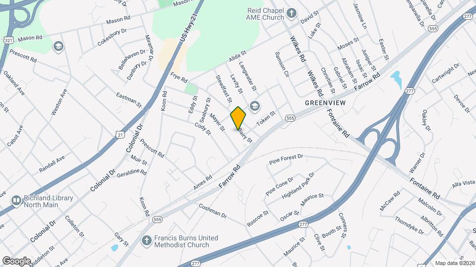 1717 Dairy St Map and Location Details