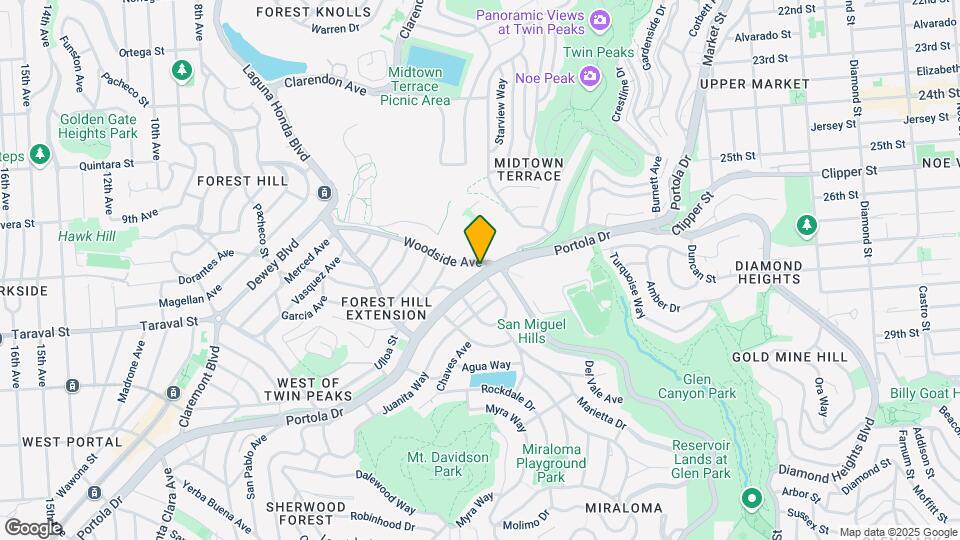 600-608 Portola Dr Map and Location Details