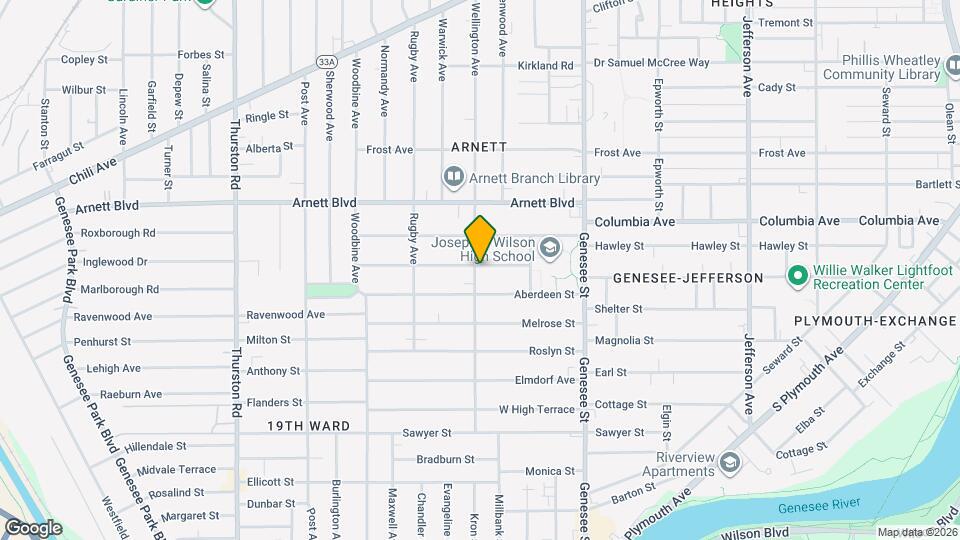 410 Wellington Ave Map and Location Details