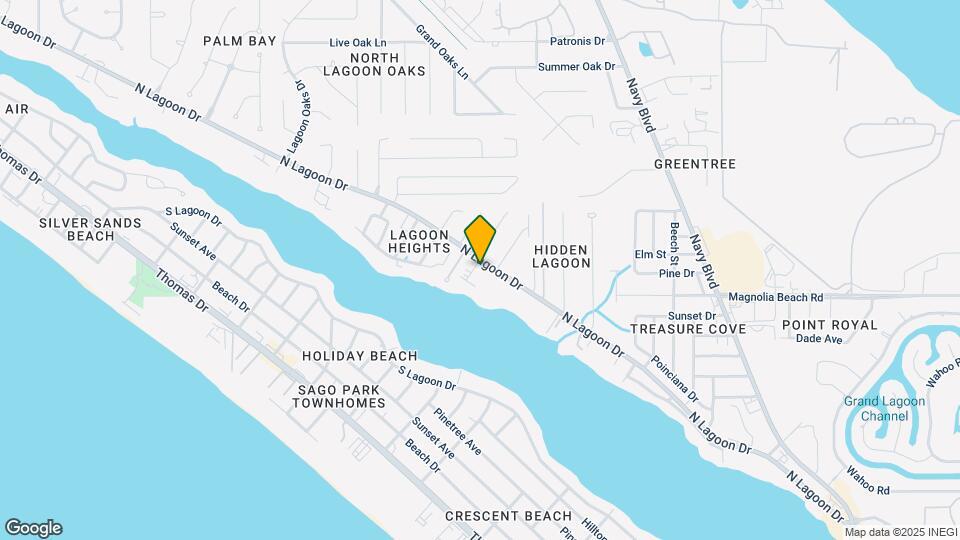 6903 N Lagoon Dr Map and Location Details