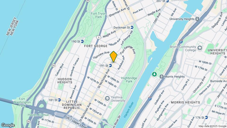 1630 St Nicholas Ave Mapa y Detalles de la Ubicación