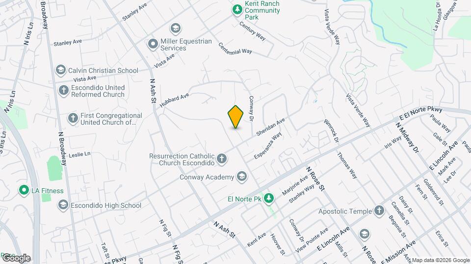 1457 Fallsview Pl Map and Location Details