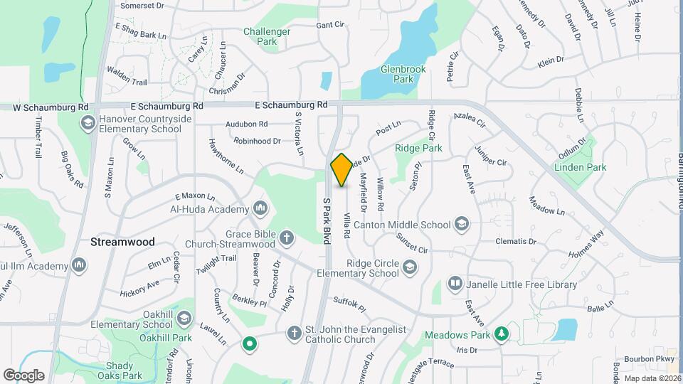 110 Villa Rd Map and Location Details